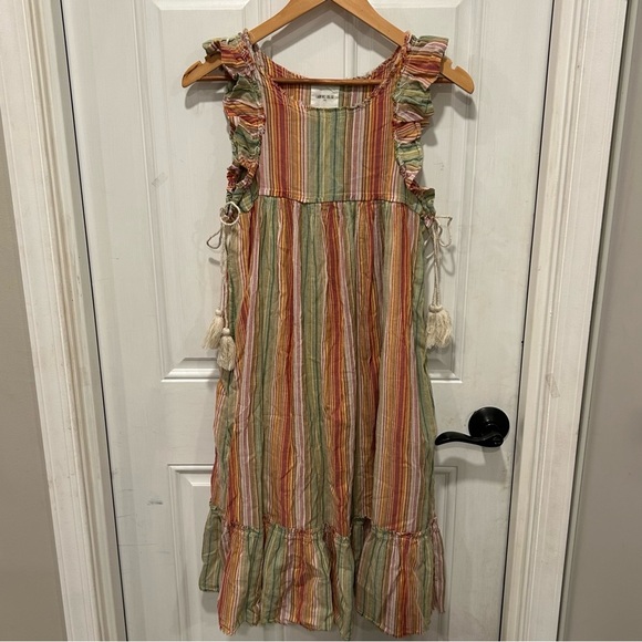 Laurence Dolige Paris Dresses & Skirts - Laurence Dolige Paris 100% Cotton Striped Ruffle Dress, romantic whimsical, Sz 0